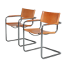 Pair of side chairs manufactured in italy 1970