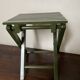 Tabouret de pêche à lattes vintage