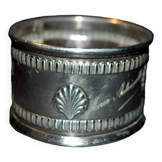 Old napkin ring in sterling silver minerva - vendôme shell decoration 24gr