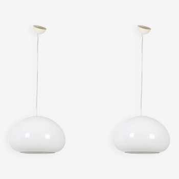 Castiglioni. Pair of pendant lights. 1970s.