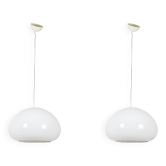 Castiglioni. Pair of pendant lights. 1970s.