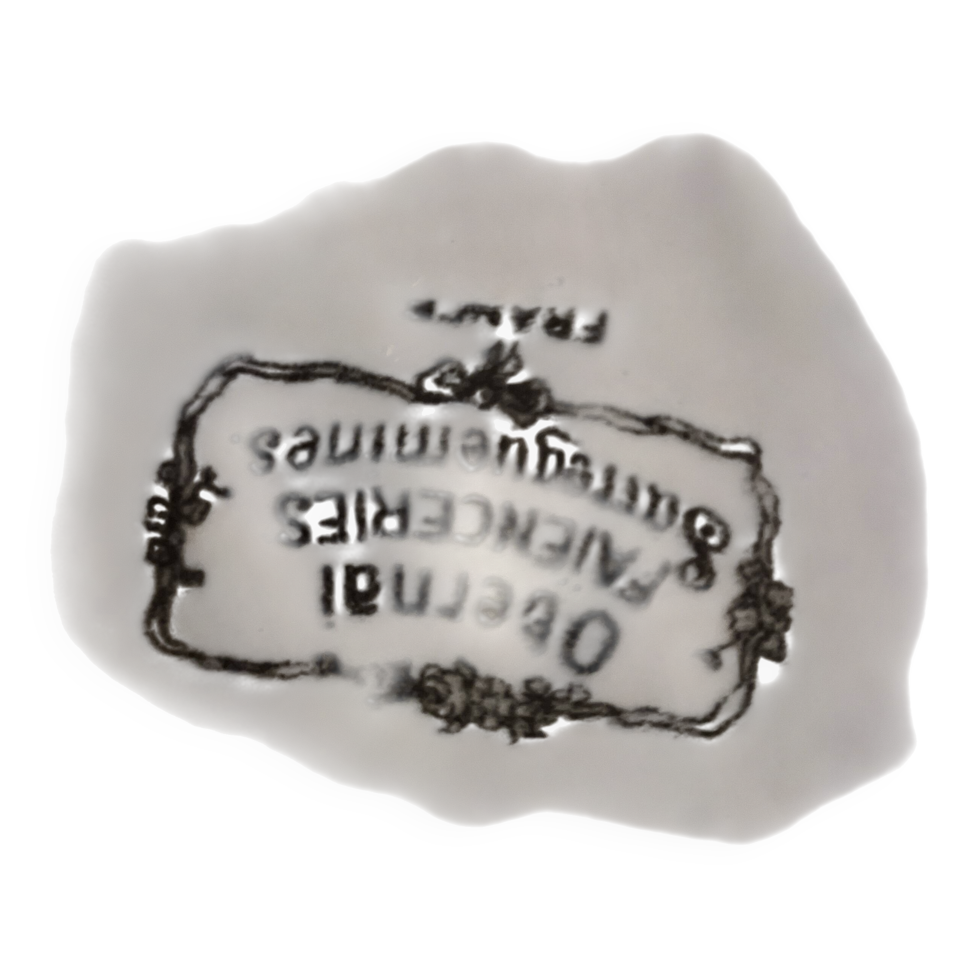 Plate Obernai Faïencerie Sarreguemines