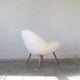 Lounge chair with boucle fabric by Fritz Neth for Correcta, 1950s