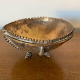 Antique Gilt Bronze Tripod Cup Tray Vintage Decoration #C283