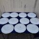 11 plates of earthenware from Gien model Châteaux de la Loire ar 22 cmmoiries diam