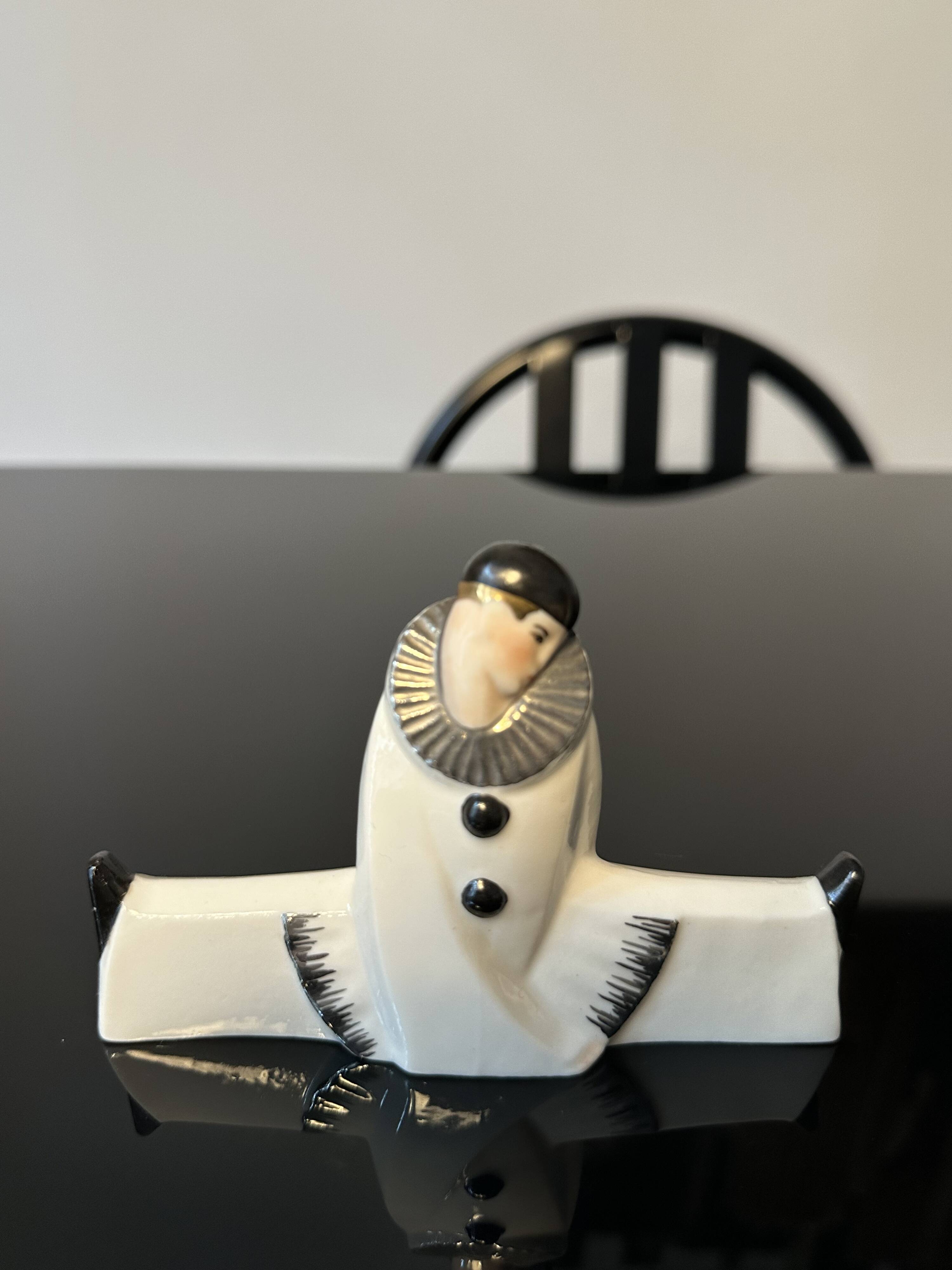 Knife holders (set of 10), Pierrot & Colombine