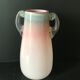 Vase colored glass pink