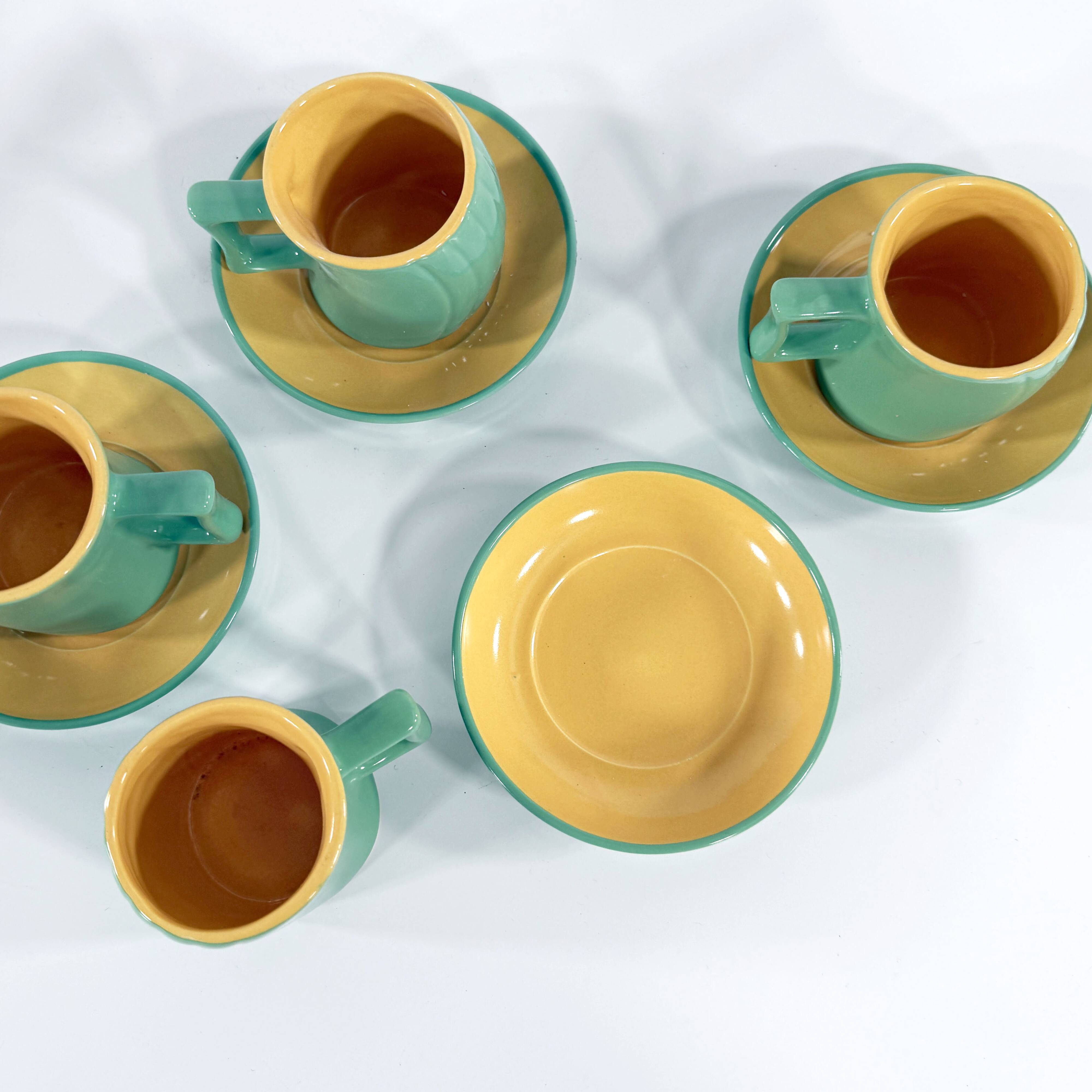 Ceramic tea service by Massimo Iosa Ghini for Naj Oleari, 1980