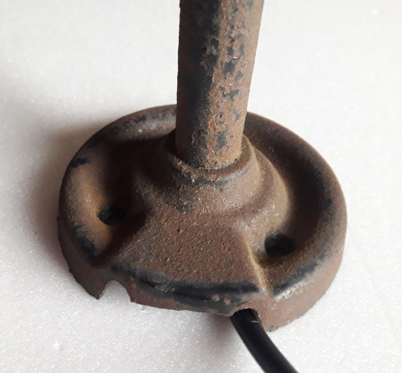 Industrial swan neck sconce