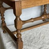 Low stool, thin turned legs with spacer