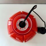 Pendant lamp Glashütte Limburg orange, Mid Century