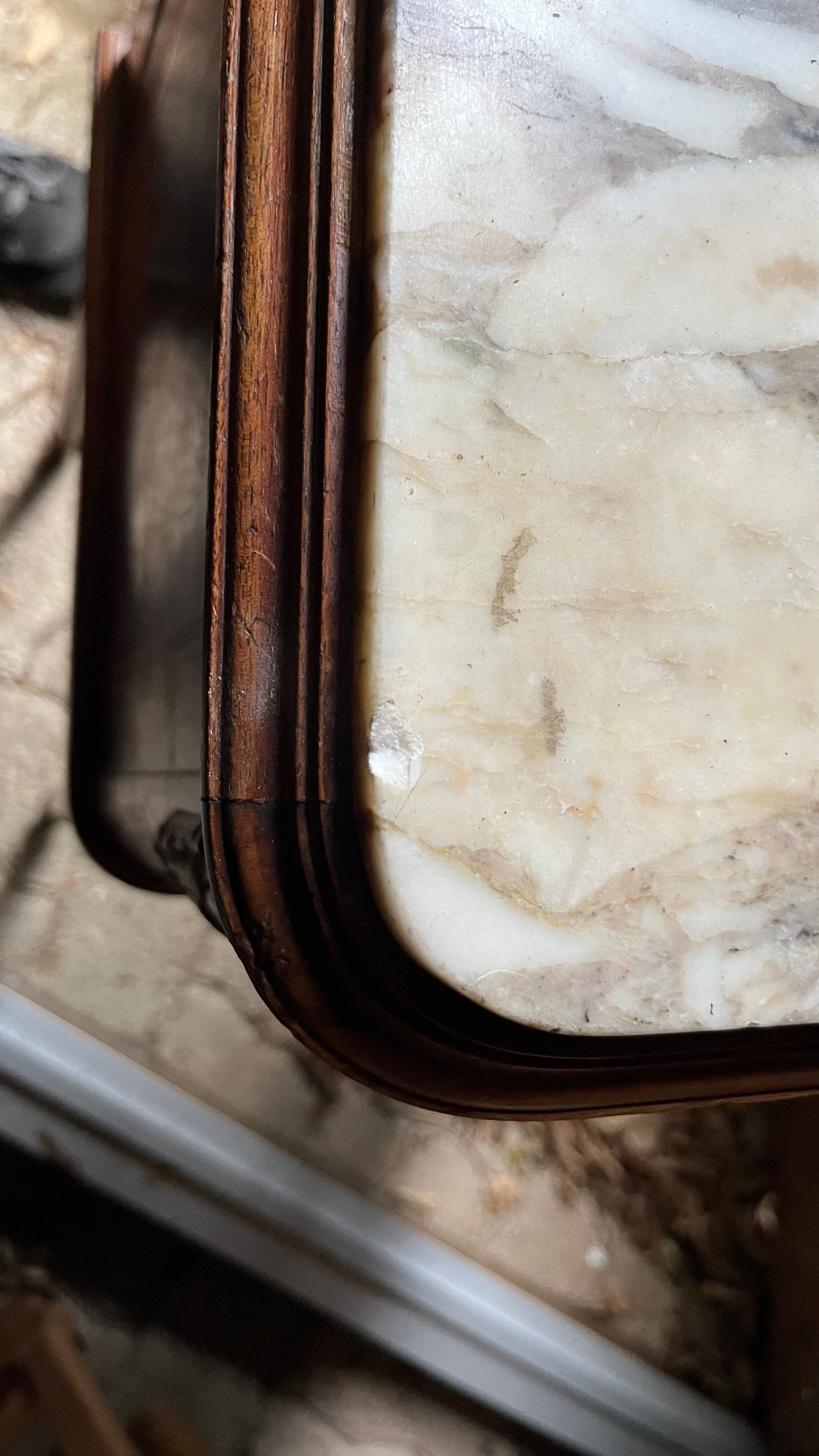 Vintage high bedside table