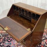 English Georgian donkey desk from the 19th century, mahogany and oak.