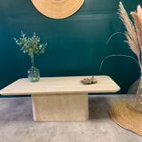 Coffee table in travertine