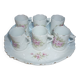 Tasses à café et plateau, vaisselle pour enfant en porcelaine ancienne