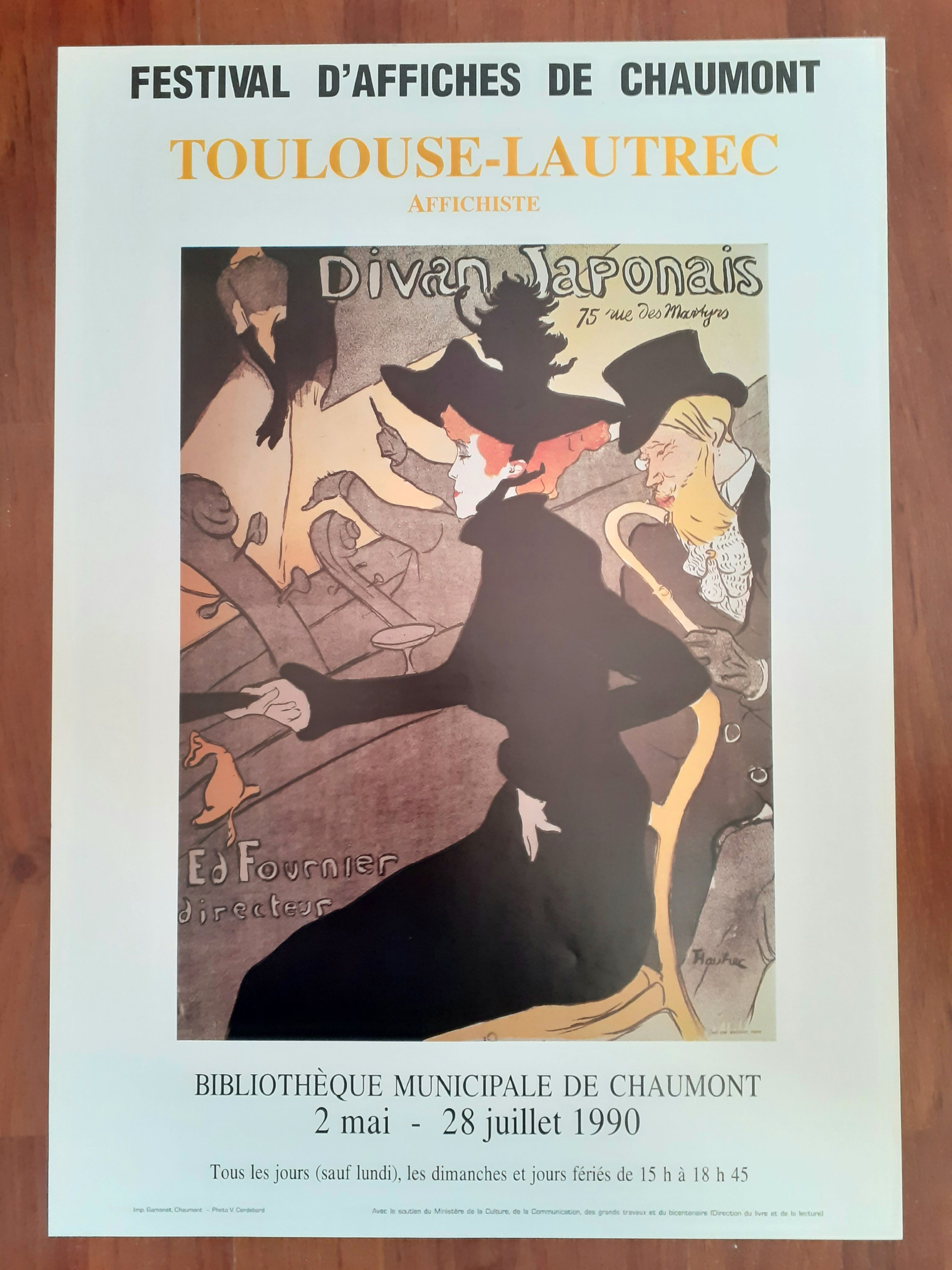 Poster festival posters of Chaumont Toulouse Lautrec