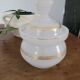 Pot with lid in opaline