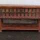 Console coffre en bois