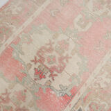 3x10 pale red antique vintage runner rug,90x299cm