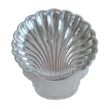 Silver metal dish shell w.rogers