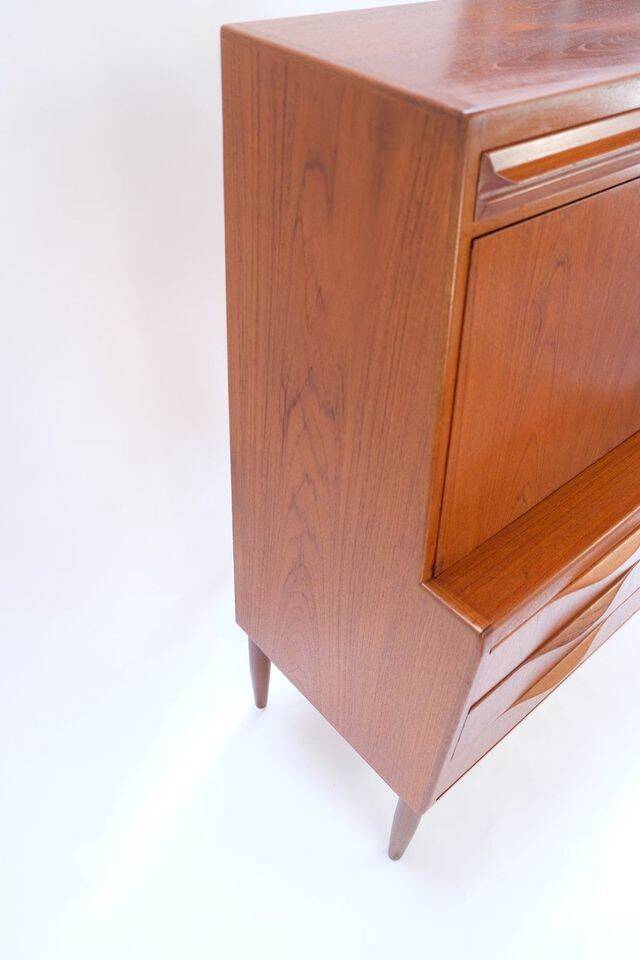 Torvits secretary in teak, retro vintage Danish style from the 1960s.