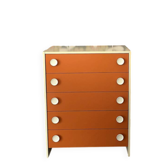 Commode orange space age