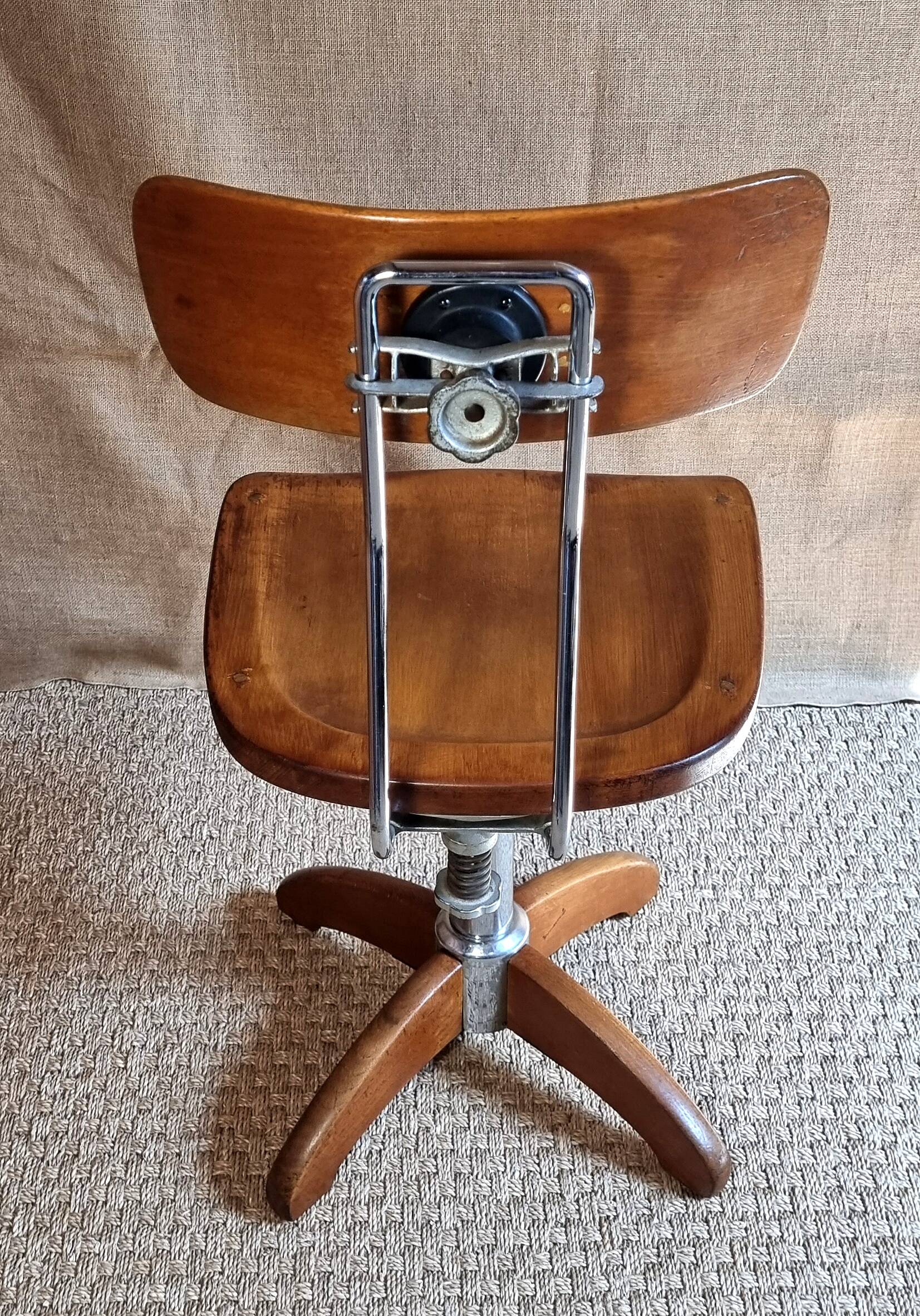 Swiss Stoll rotating office chair from the 60s