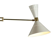 Italian articulable white wall lamp