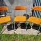 Former lafa aurillac metal chromé pliante chairs