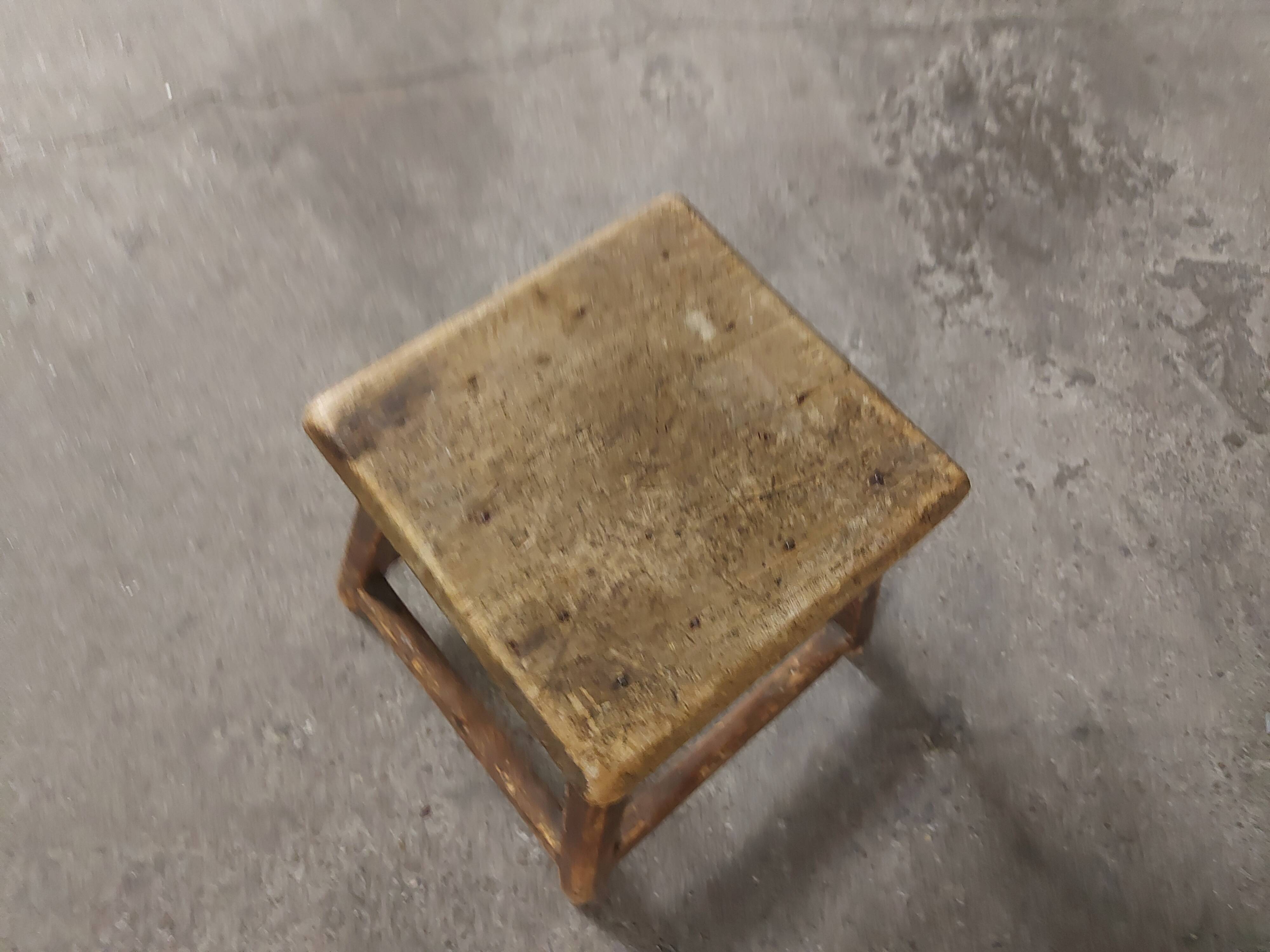 Vintage wooden stool