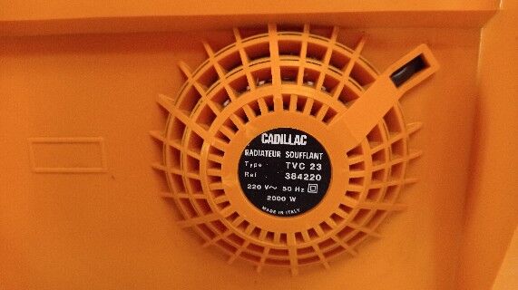 Ventilateur vintage cadillac orange