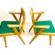 Paire de fauteuil chaise bridge design vintage 50