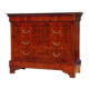 Antique mahogany chest of drawers with white marble.