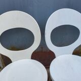 Pair of Baumann chairs, "seagull" model