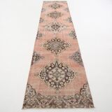 3x12 Pale Red Wool Vintage Persian Runner Rug, 86x379Cm SK 5457