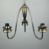 Vintage brass chandelier Italy 1960s