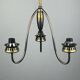 Vintage brass chandelier Italy 1960s