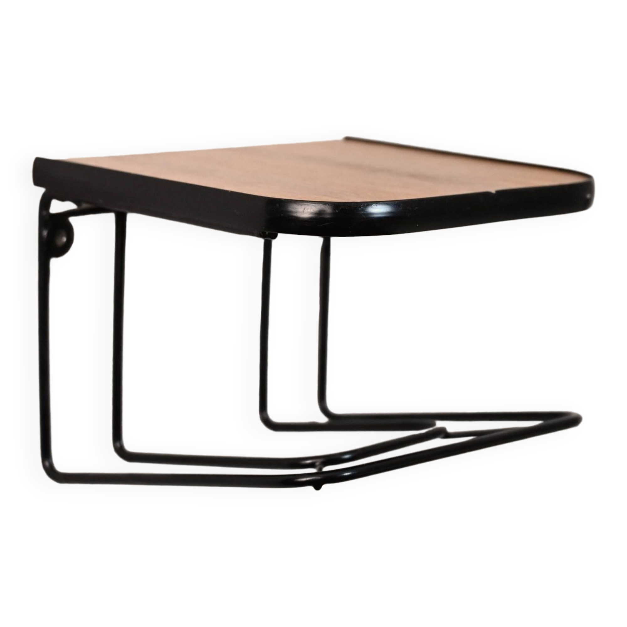 Hanging nightstand with black details