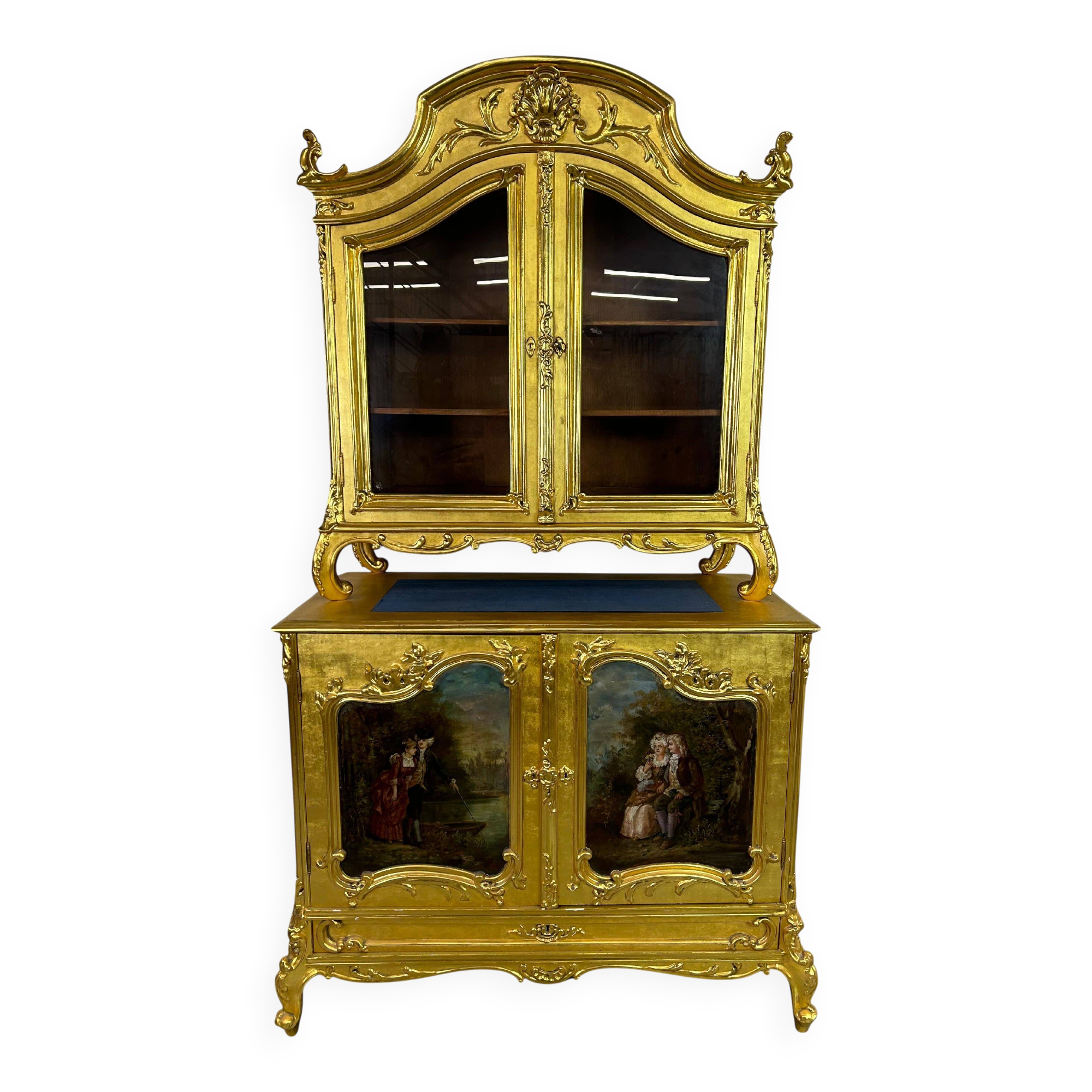 Enfilade Rococo dorée XVIIIe siècle