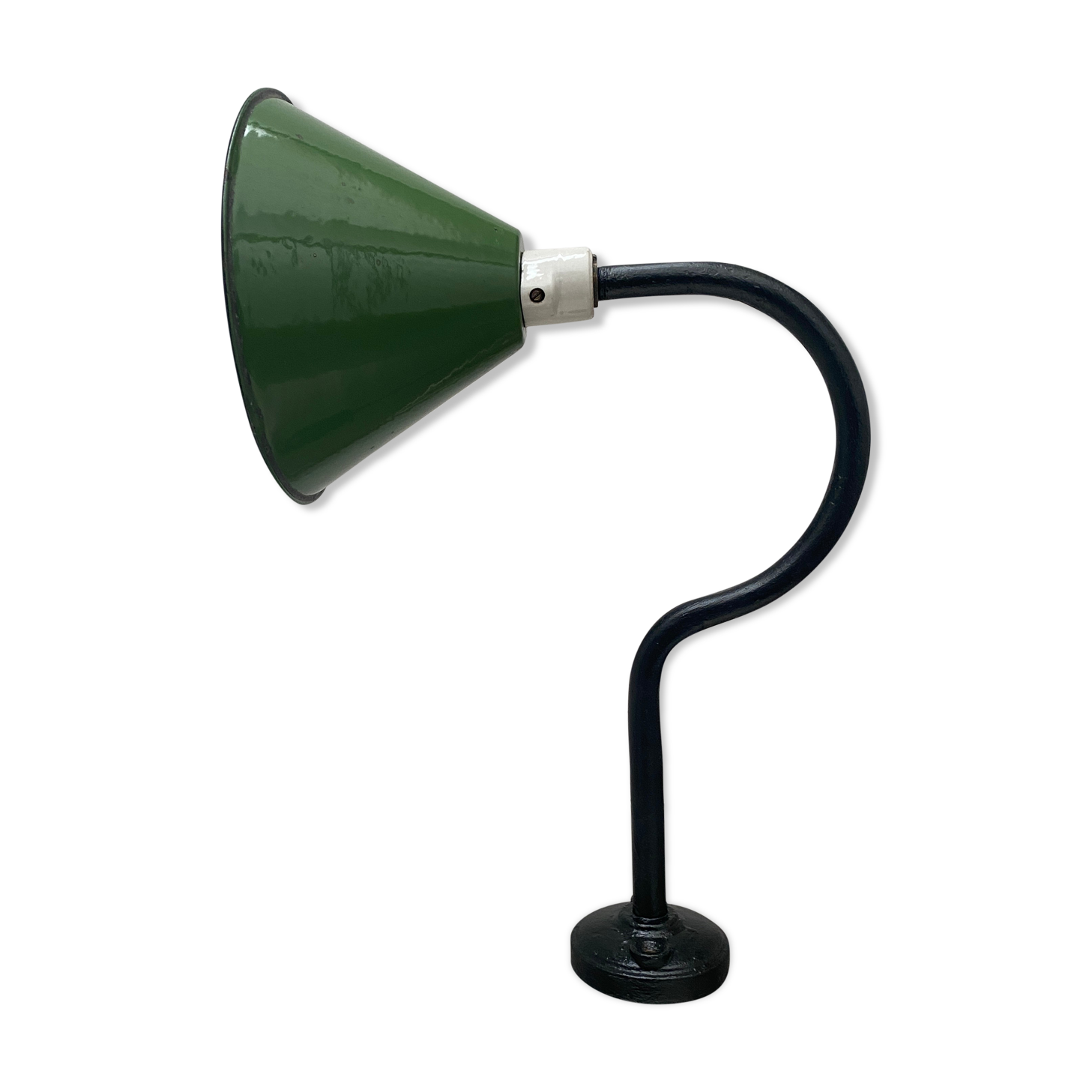 Ancient swan collar gallows lamp