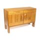Two-door buffet in solid elm from Maison Regain, c. 1970.