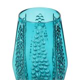 Vase à bulles vintage design bleu Stolle Nieman 1970