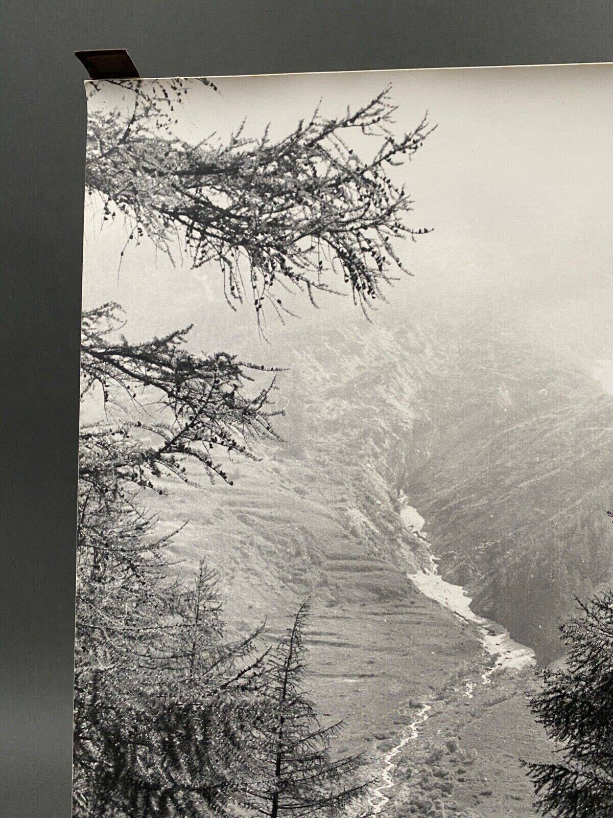 Silver gelatin photograph by Bernard Darot, mountain landscape, 20th century