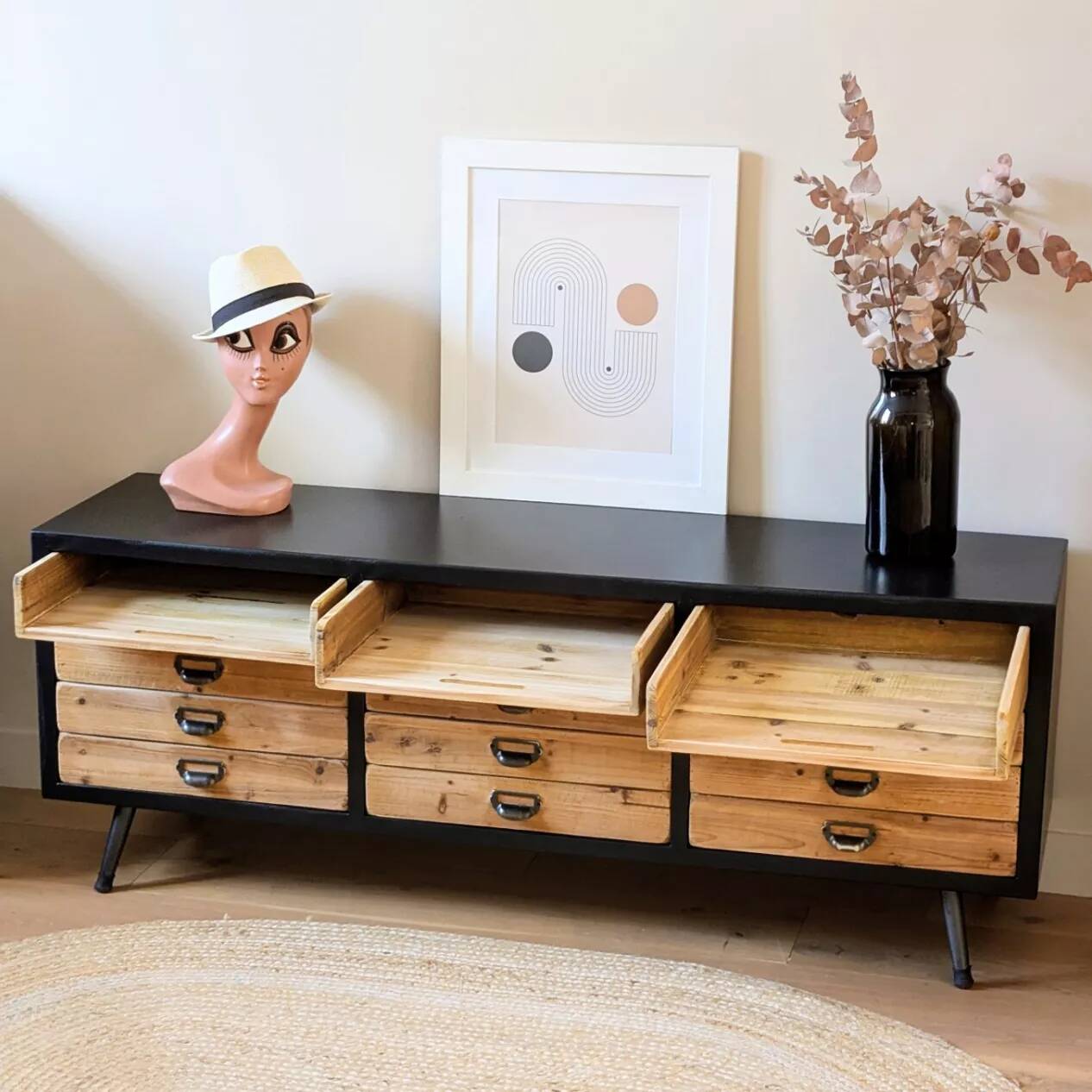 Low sideboard furniture