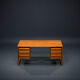 Mid-Century Teak Freestanding Desk from GV Møbler, 1970s