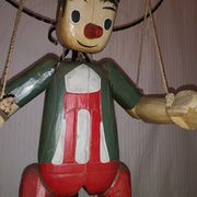 Pantin Pinocchio bois tendre 1970