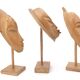 Six African masks with wooden bases, 1970s