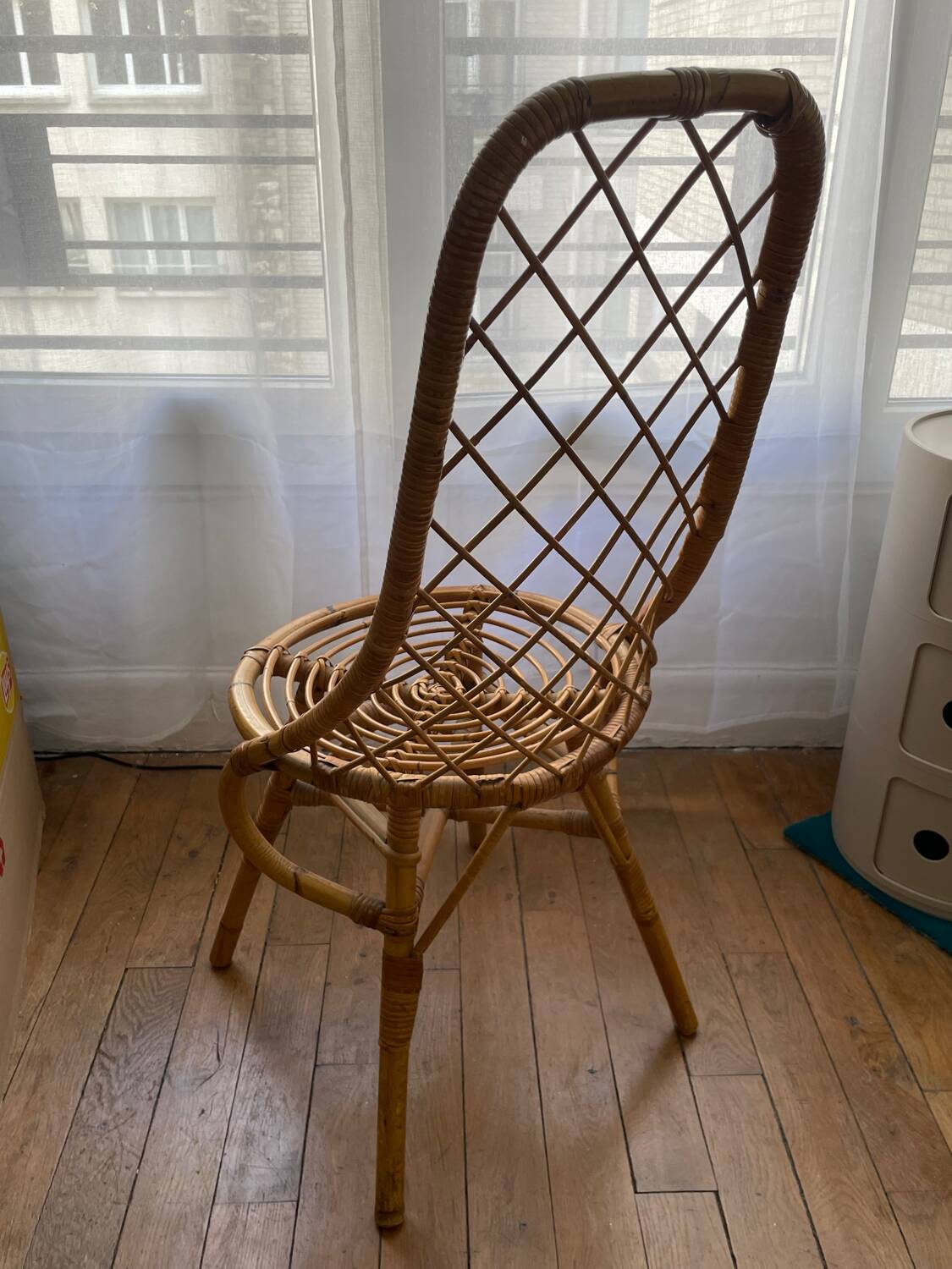 Chaise vintage en rotin