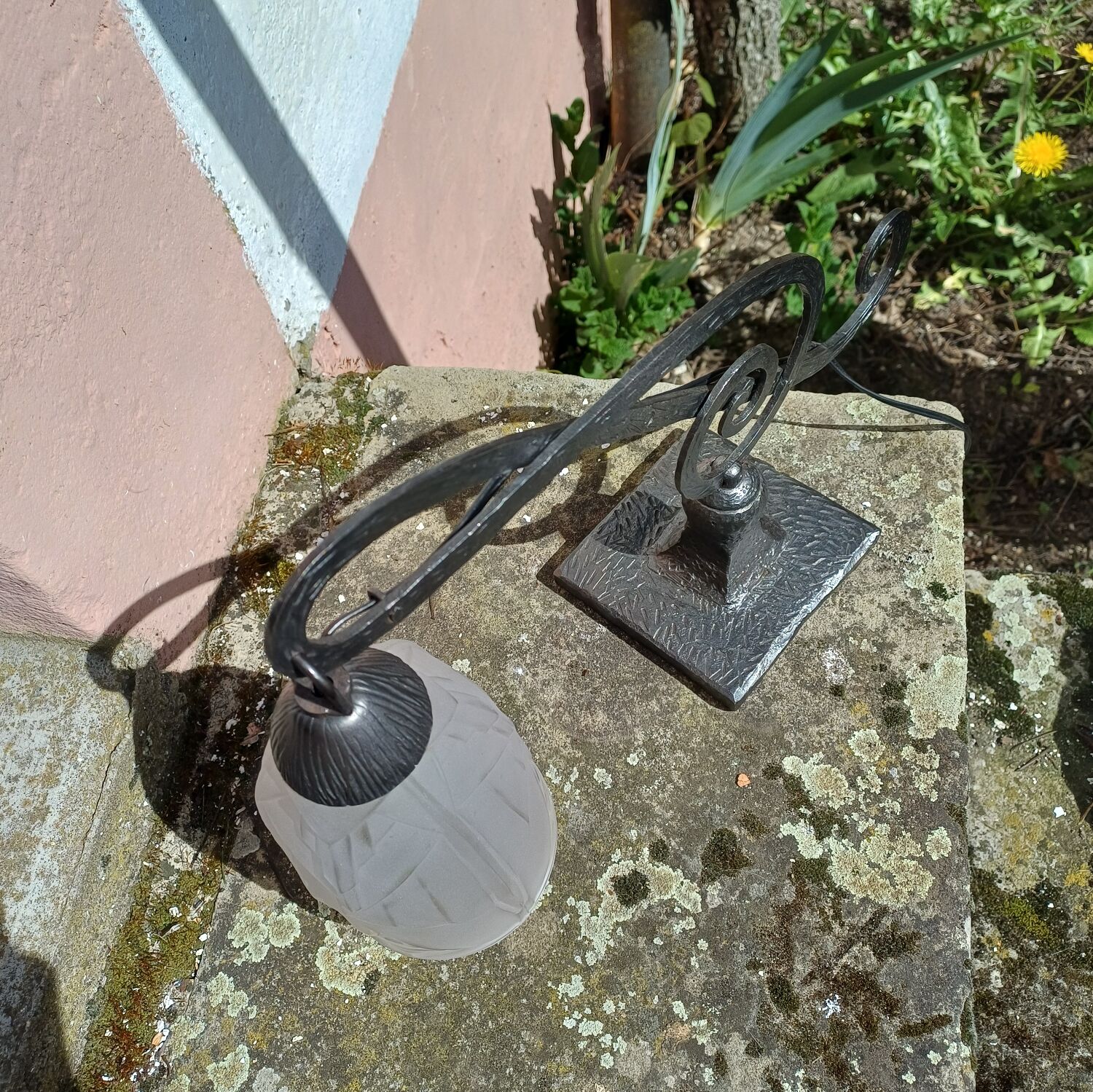 Art Deco piano lamp Treble Clef 1925