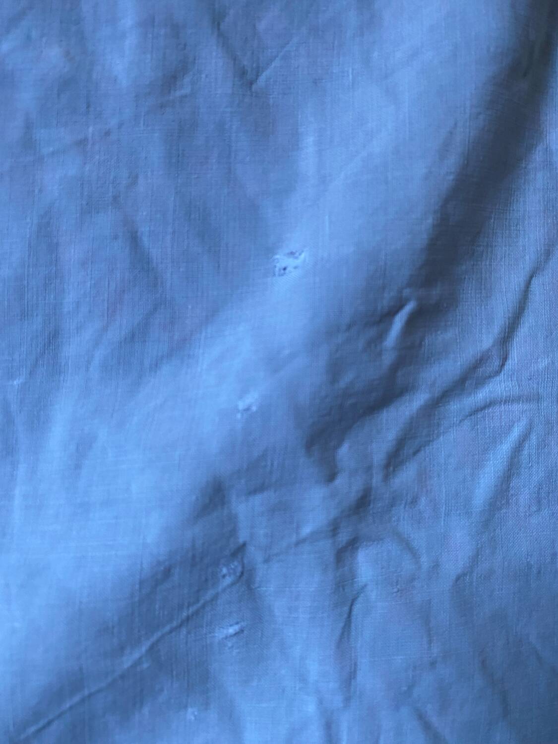 Drap de trousseau monogramme RC vers 1900.